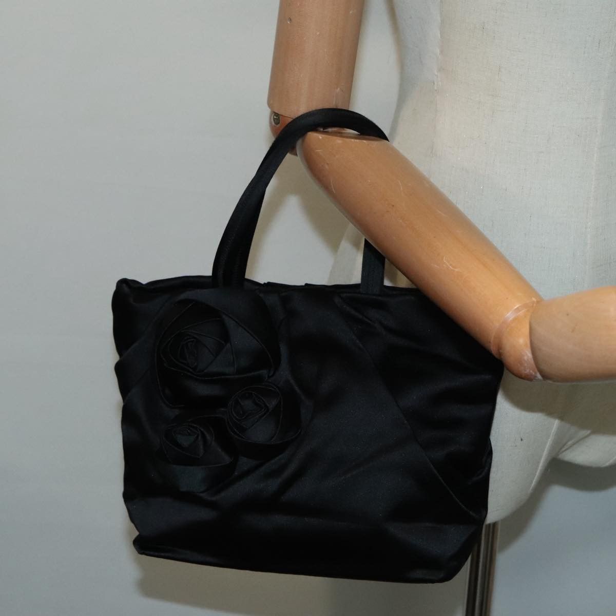 Prada Black Cloth Handbag (Pre-Owned) Size ONE SIZE - 12 Thumbnail