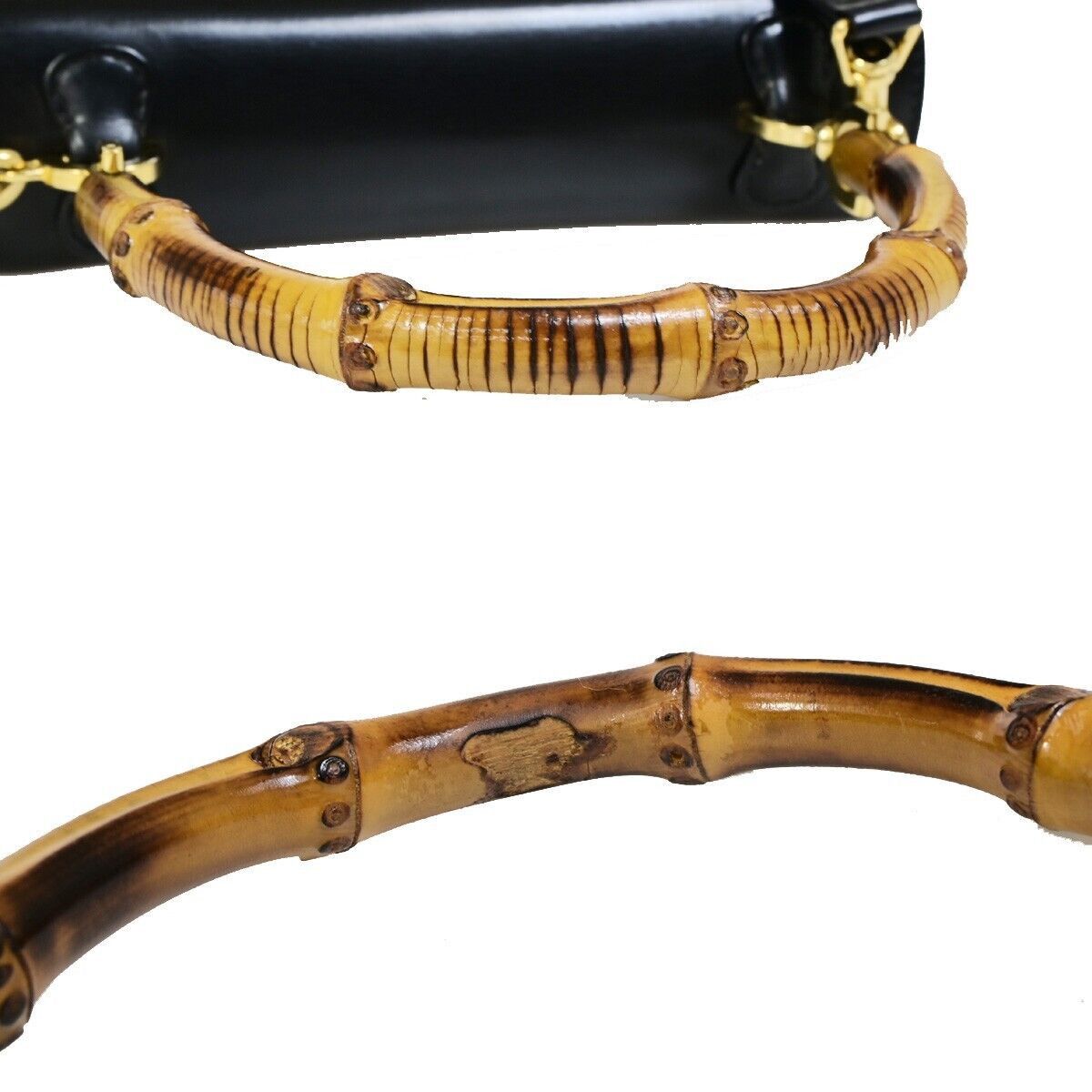 Gucci Bamboo Black Leather Handbag (Pre-Owned) Size ONE SIZE - 5 Thumbnail