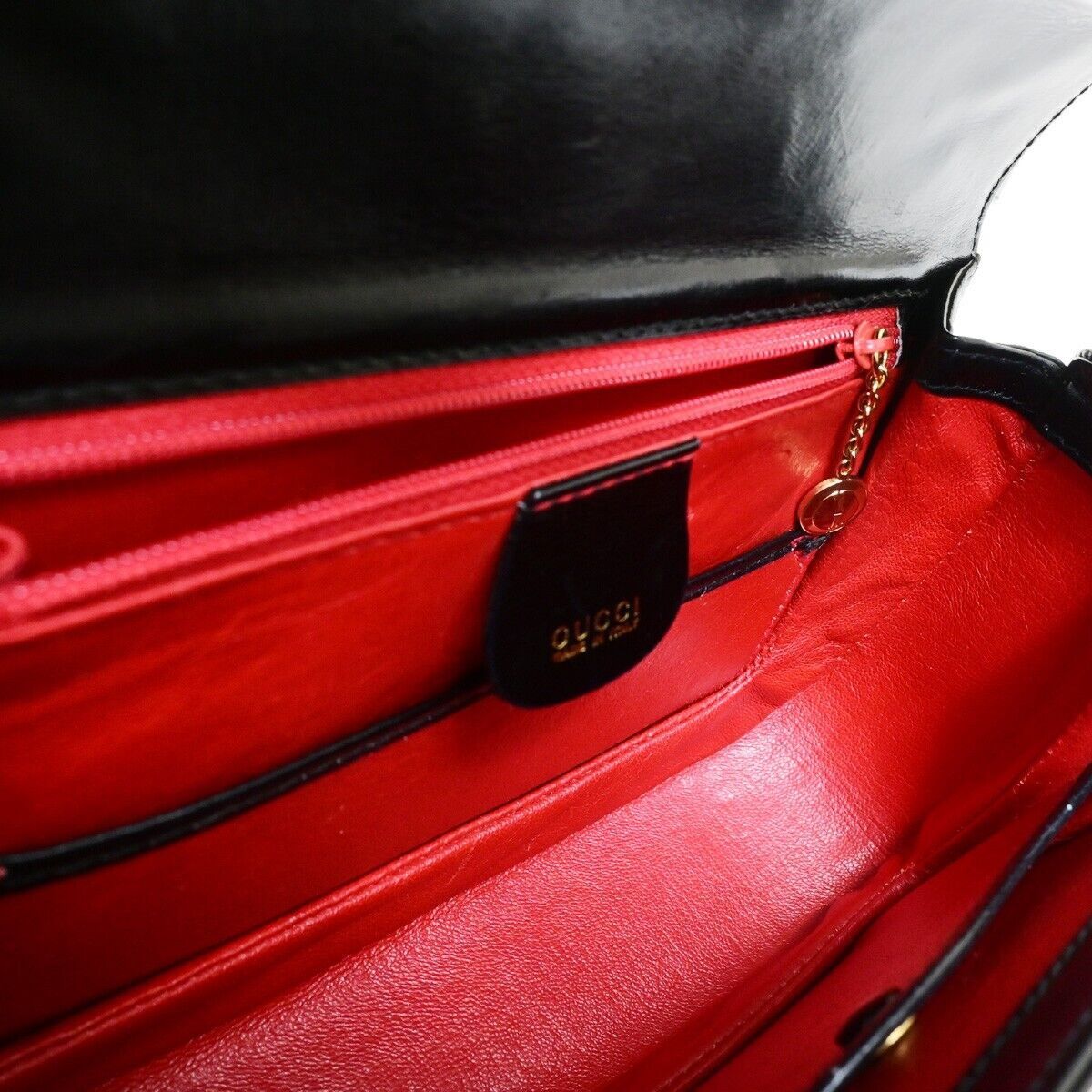 Gucci Bamboo Black Leather Handbag (Pre-Owned) Size ONE SIZE - 12 Thumbnail