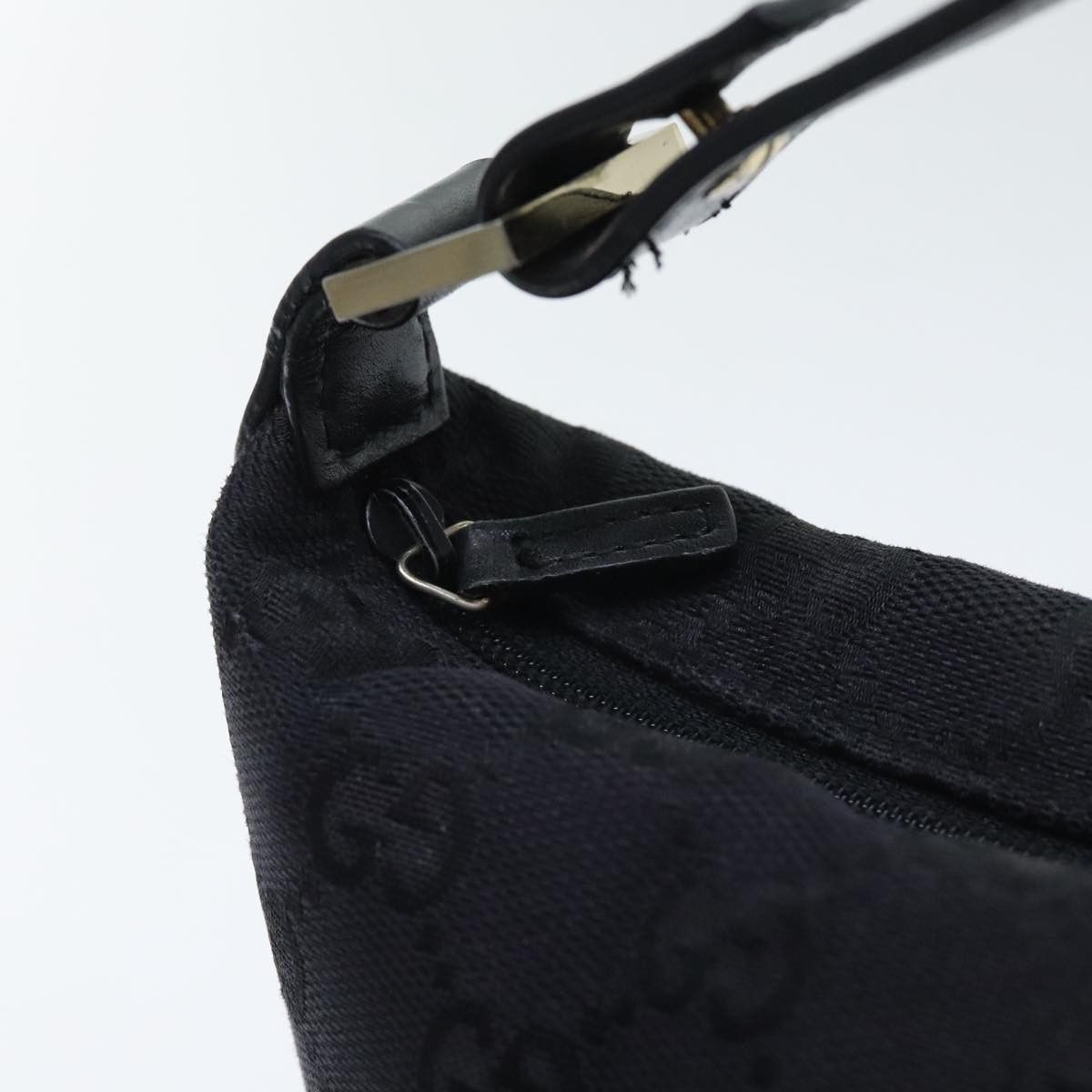 Gucci Gg Canvas Black Canvas Handbag (Pre-Owned) Size ONE SIZE - 10 Thumbnail