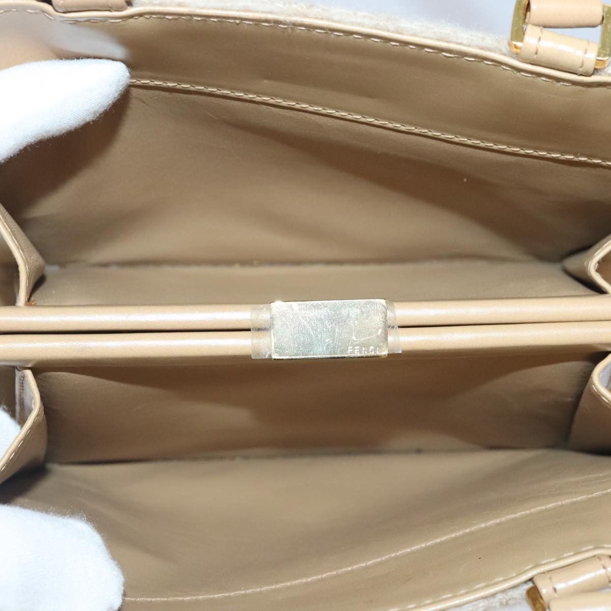 Fendi Beige Canvas Handbag (Pre-Owned) Size ONE SIZE - 19 Thumbnail