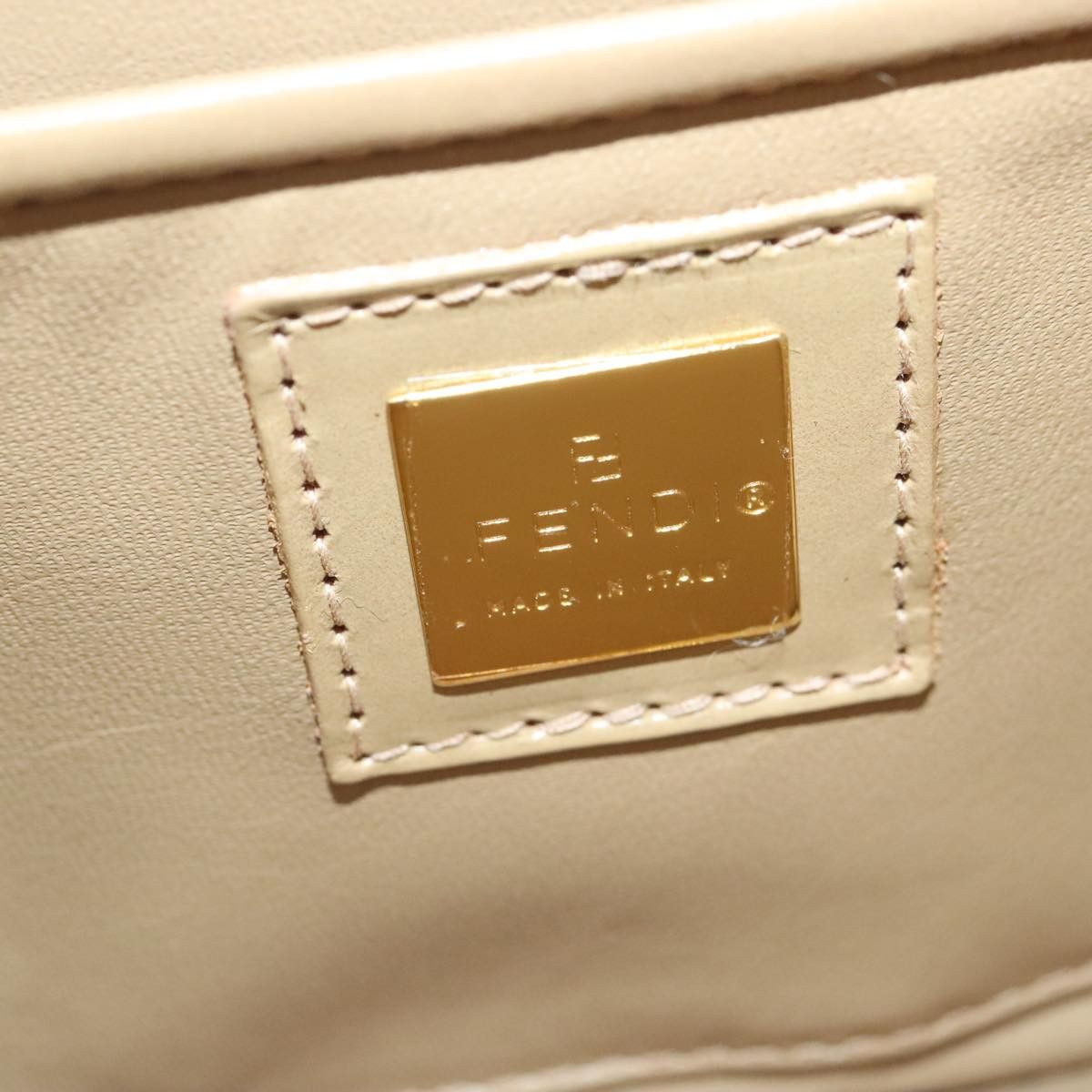 Fendi Beige Canvas Handbag (Pre-Owned) Size ONE SIZE - 13 Thumbnail