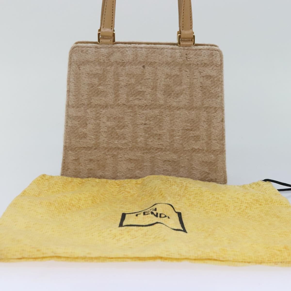 Fendi Beige Canvas Handbag (Pre-Owned) Size ONE SIZE - 15 Thumbnail