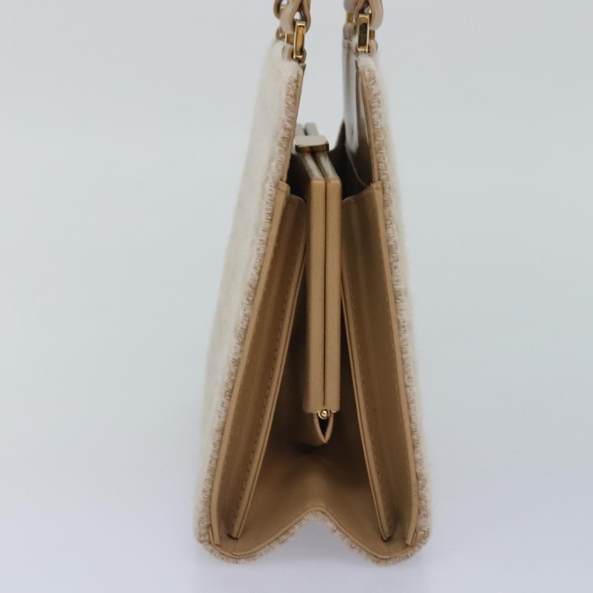 Fendi Beige Canvas Handbag (Pre-Owned) Size ONE SIZE - 4 Thumbnail
