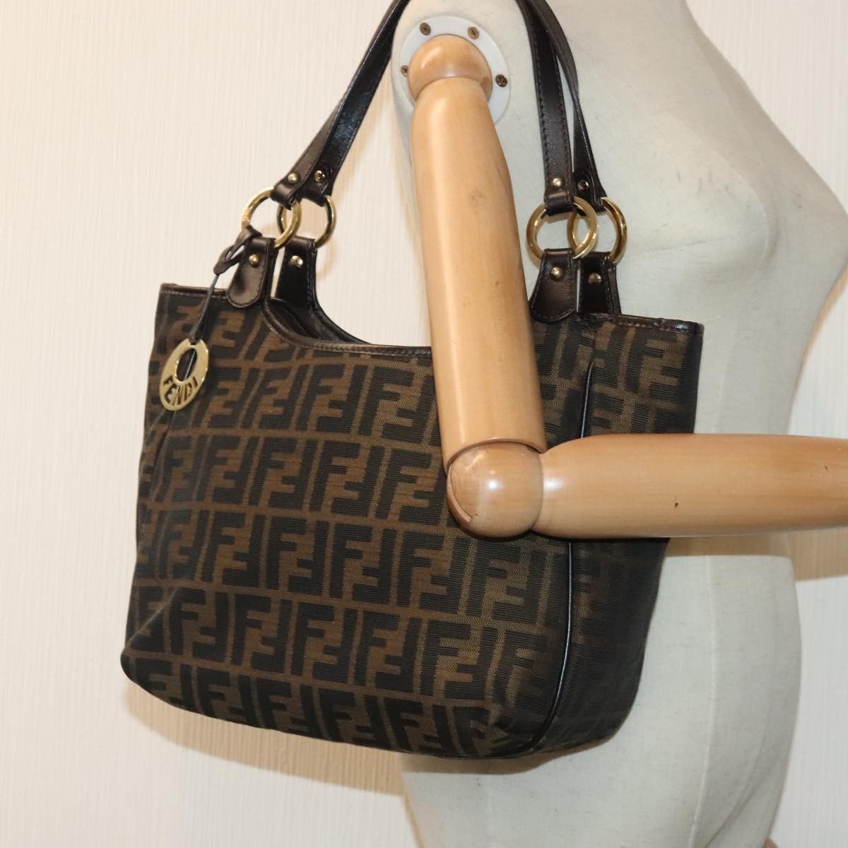 Fendi Brown Canvas Tote Bag (Pre-Owned) Size ONE SIZE - 15 Thumbnail