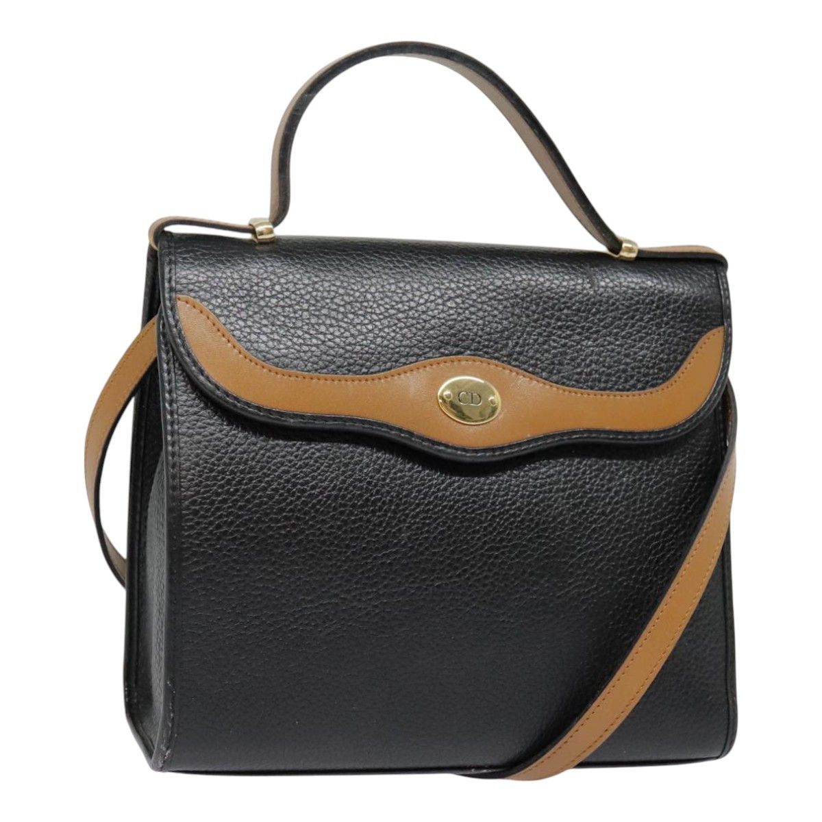 Dior Black Leather Handbag (Pre-Owned) Size ONE SIZE - 14 Thumbnail