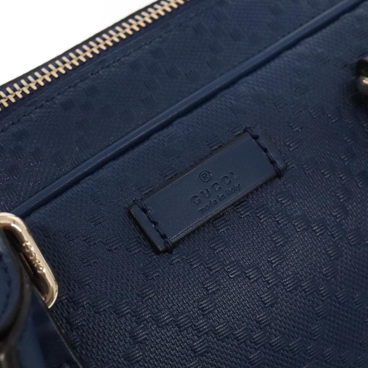 Gucci Diamante Navy Leather Briefcase Bag (Pre-Owned) Size ONE SIZE - 20 Thumbnail