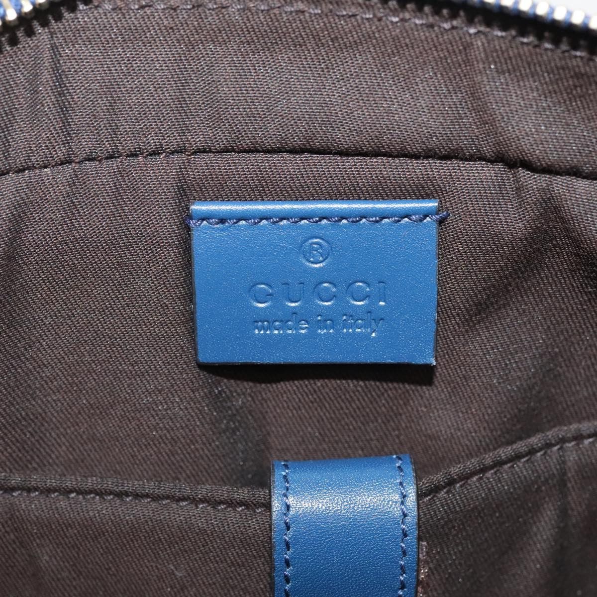 Gucci Diamante Navy Leather Briefcase Bag (Pre-Owned) Size ONE SIZE - 8 Thumbnail