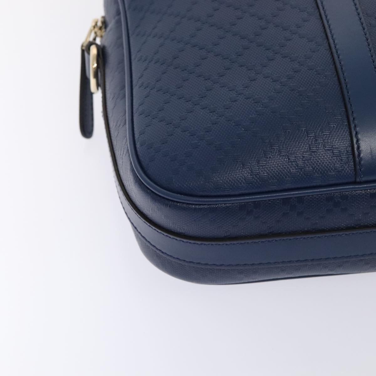 Gucci Diamante Navy Leather Briefcase Bag (Pre-Owned) Size ONE SIZE - 18 Thumbnail