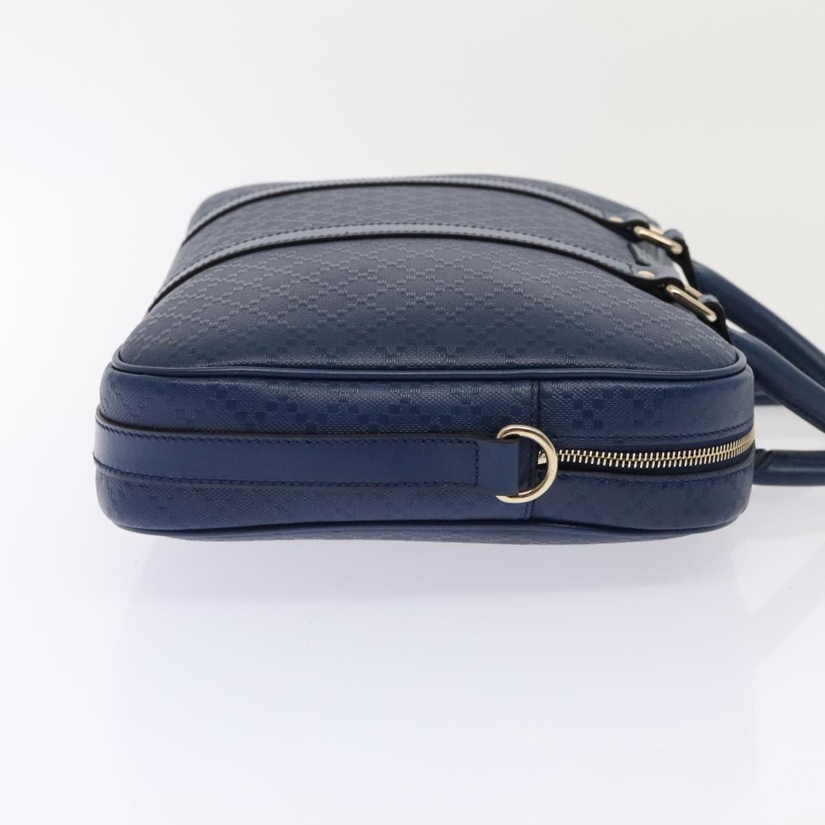Gucci Diamante Navy Leather Briefcase Bag (Pre-Owned) Size ONE SIZE - 3 Thumbnail