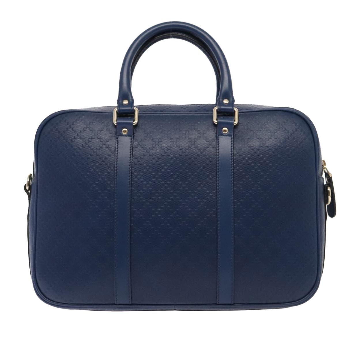 Gucci Diamante Navy Leather Briefcase Bag (Pre-Owned) Size ONE SIZE - 2 Thumbnail