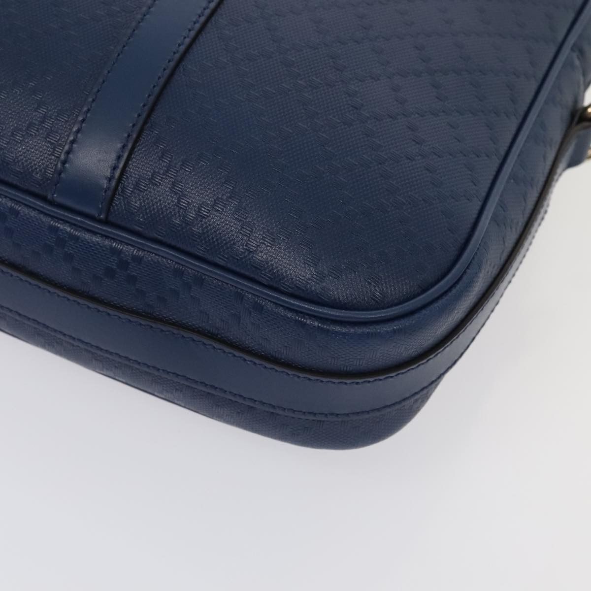 Gucci Diamante Navy Leather Briefcase Bag (Pre-Owned) Size ONE SIZE - 17 Thumbnail