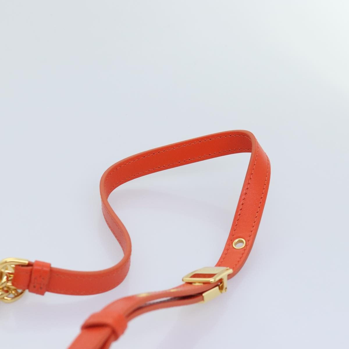 Dior Caro Orange Leather Shoulder Bag (Pre-Owned) Size ONE SIZE - 4 Thumbnail