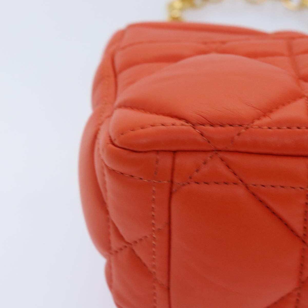 Dior Caro Orange Leather Shoulder Bag (Pre-Owned) Size ONE SIZE - 20 Thumbnail