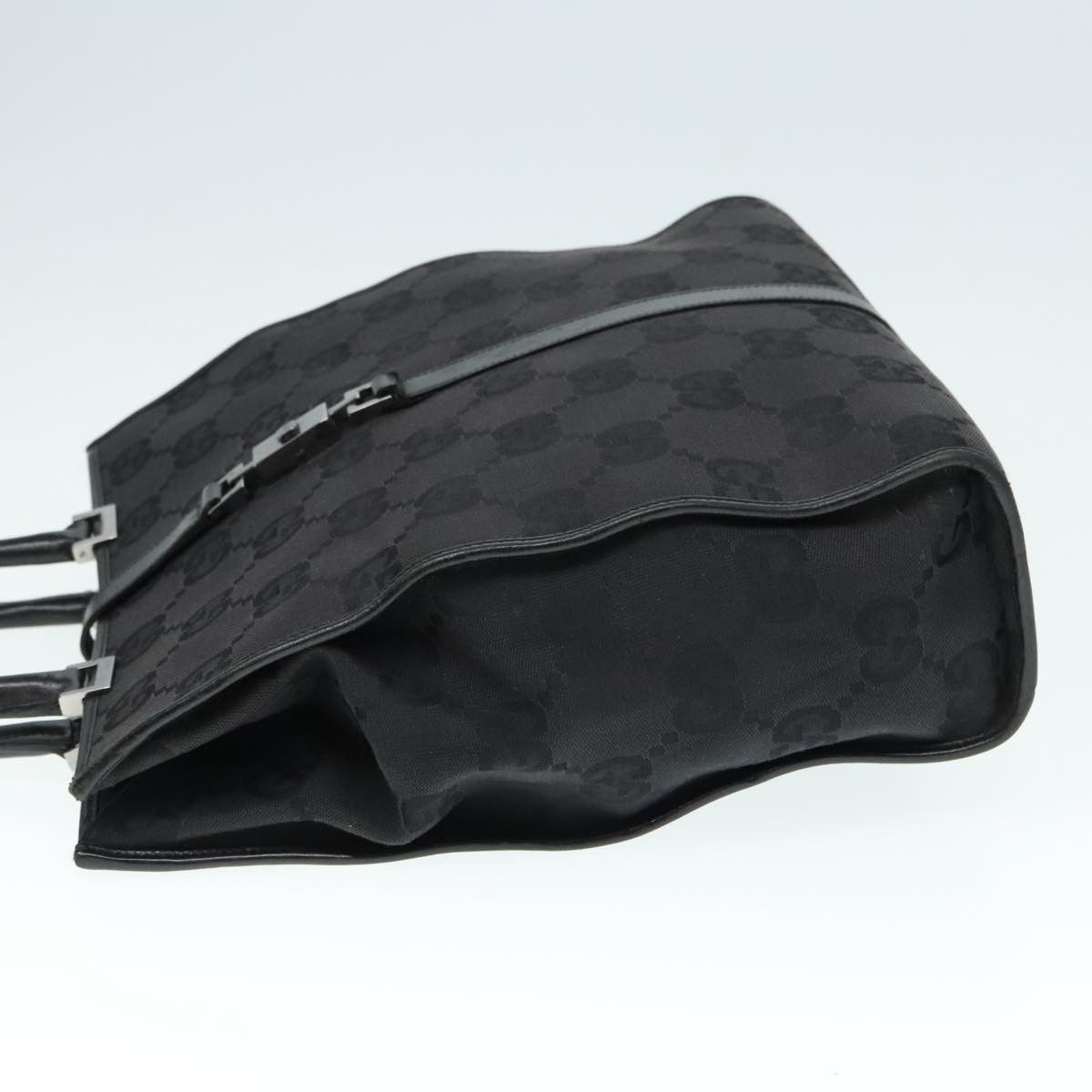 Gucci Jackie Black Canvas Handbag (Pre-Owned) Size ONE SIZE - 13 Thumbnail
