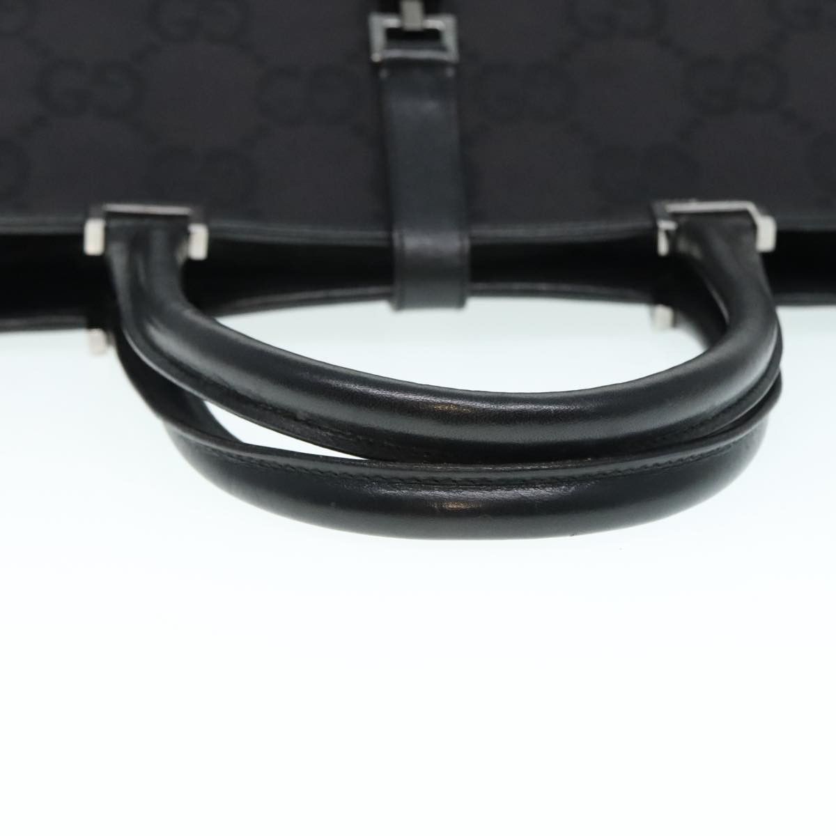 Gucci Jackie Black Canvas Handbag (Pre-Owned) Size ONE SIZE - 4 Thumbnail