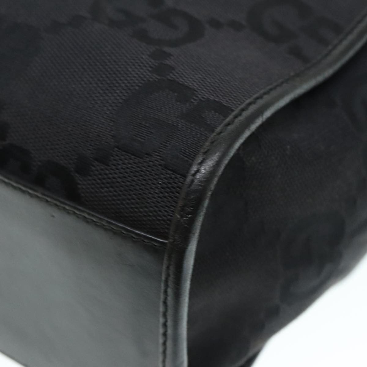 Gucci Jackie Black Canvas Handbag (Pre-Owned) Size ONE SIZE - 18 Thumbnail