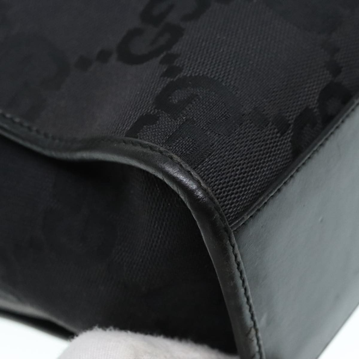 Gucci Jackie Black Canvas Handbag (Pre-Owned) Size ONE SIZE - 19 Thumbnail