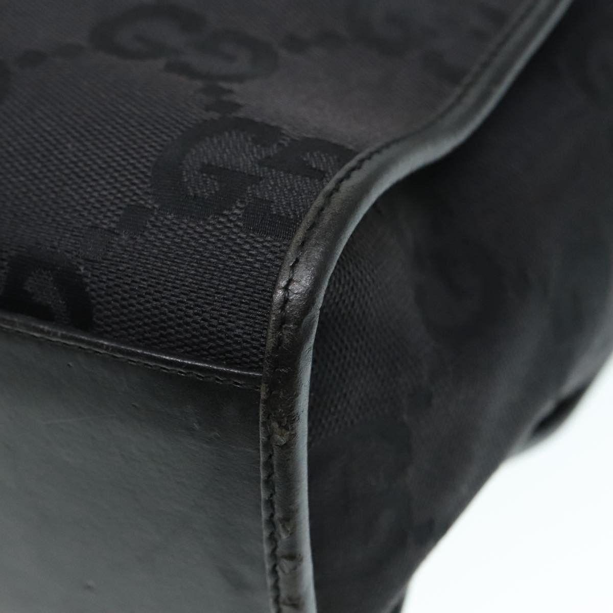 Gucci Jackie Black Canvas Handbag (Pre-Owned) Size ONE SIZE - 17 Thumbnail