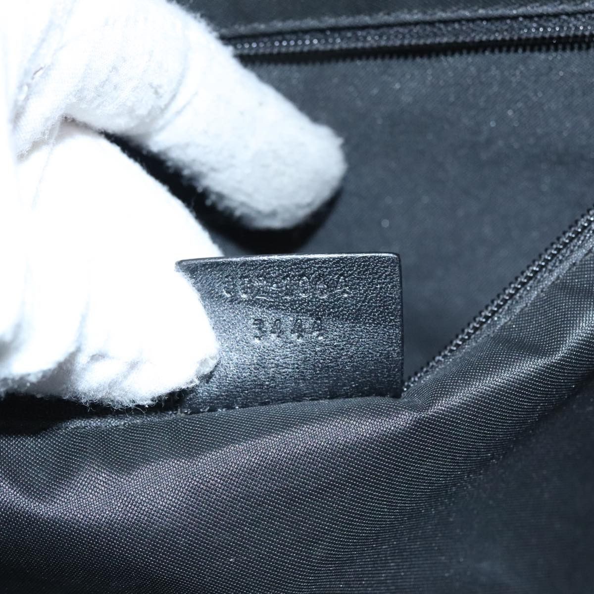 Gucci Jackie Black Canvas Handbag (Pre-Owned) Size ONE SIZE - 9 Thumbnail