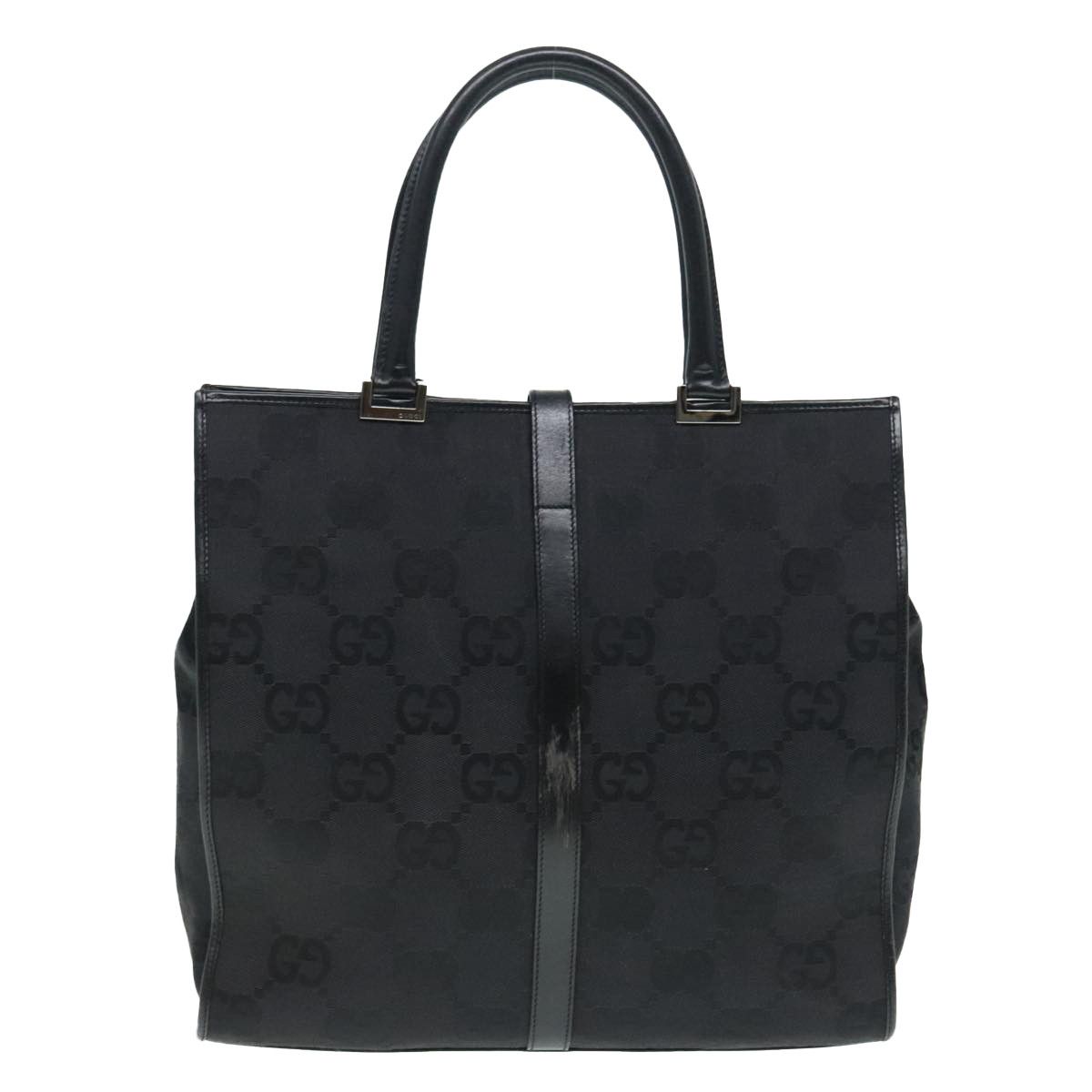 Gucci Jackie Black Canvas Handbag (Pre-Owned) Size ONE SIZE - 2 Thumbnail