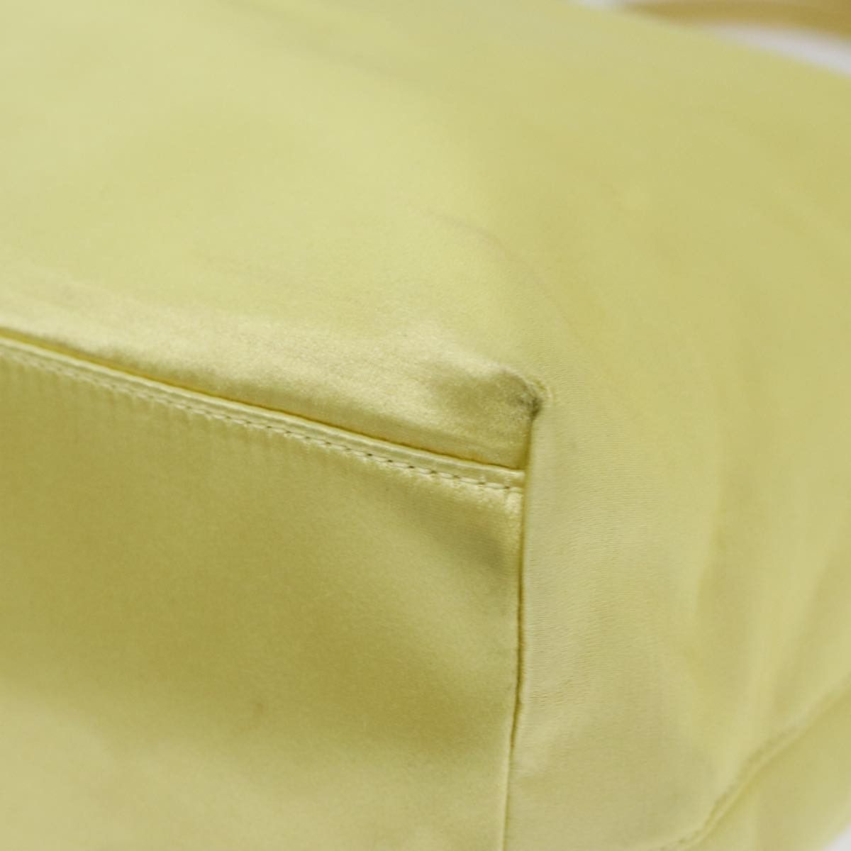 Prada Yellow Silk Tote Bag (Pre-Owned) Size ONE SIZE - 7 Thumbnail