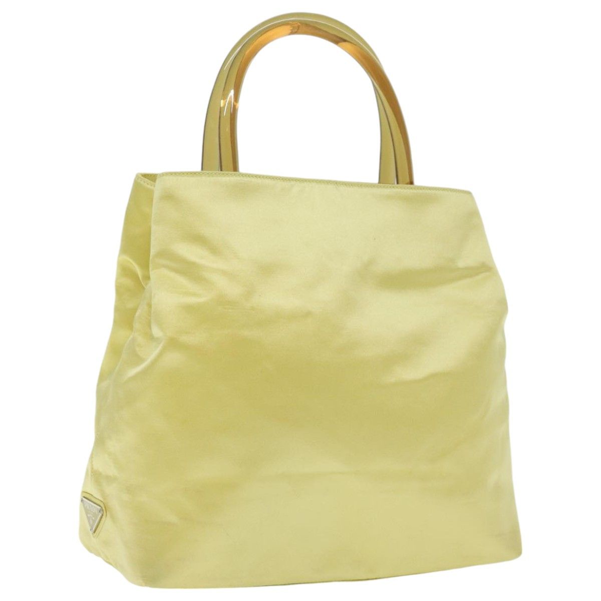Prada Yellow Silk Tote Bag (Pre-Owned) Size ONE SIZE - 15 Thumbnail