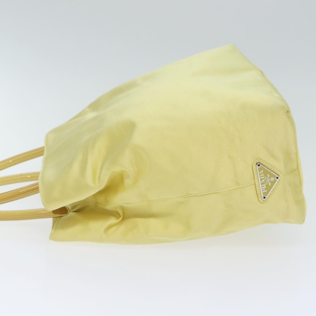 Prada Yellow Silk Tote Bag (Pre-Owned) Size ONE SIZE - 4 Thumbnail