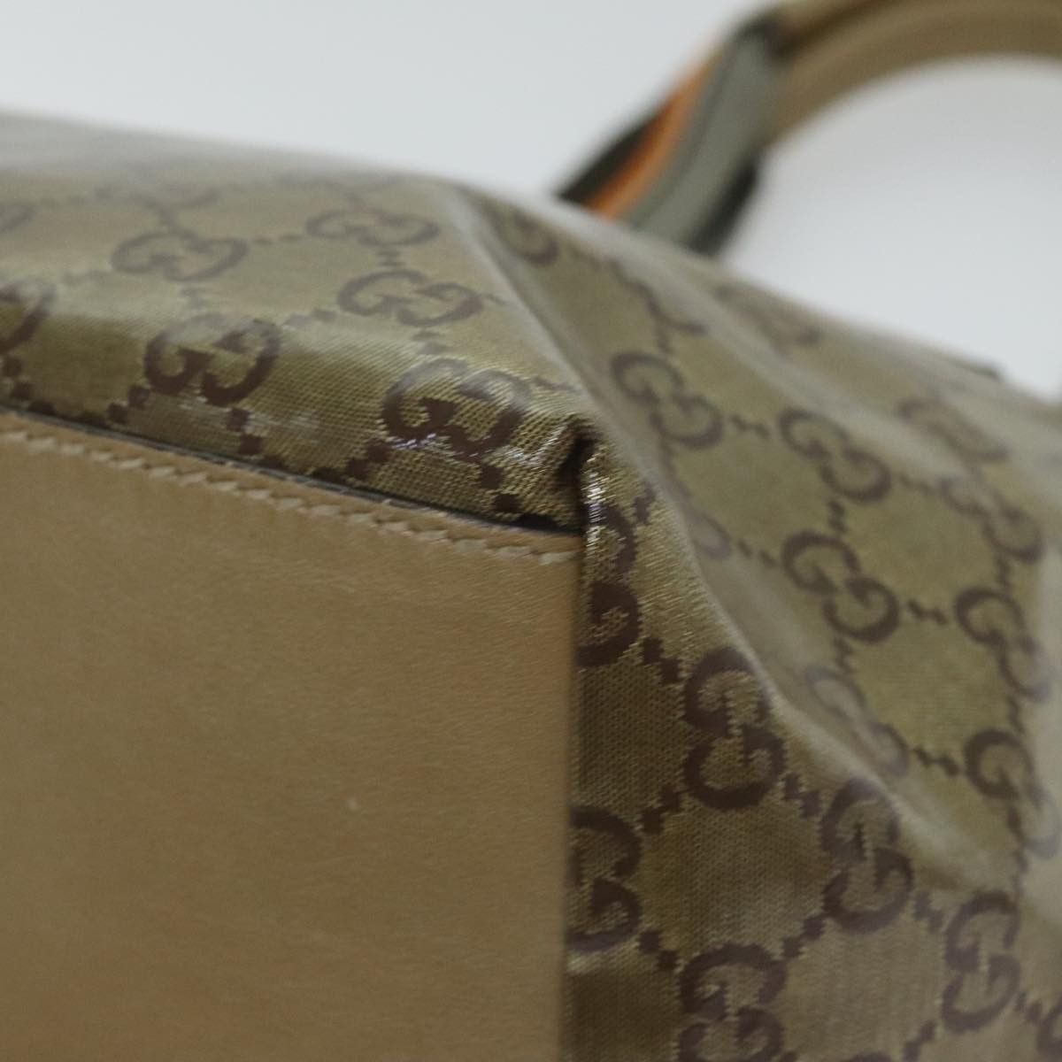 Gucci Sherry Beige Canvas Handbag (Pre-Owned) Size ONE SIZE - 7 Thumbnail