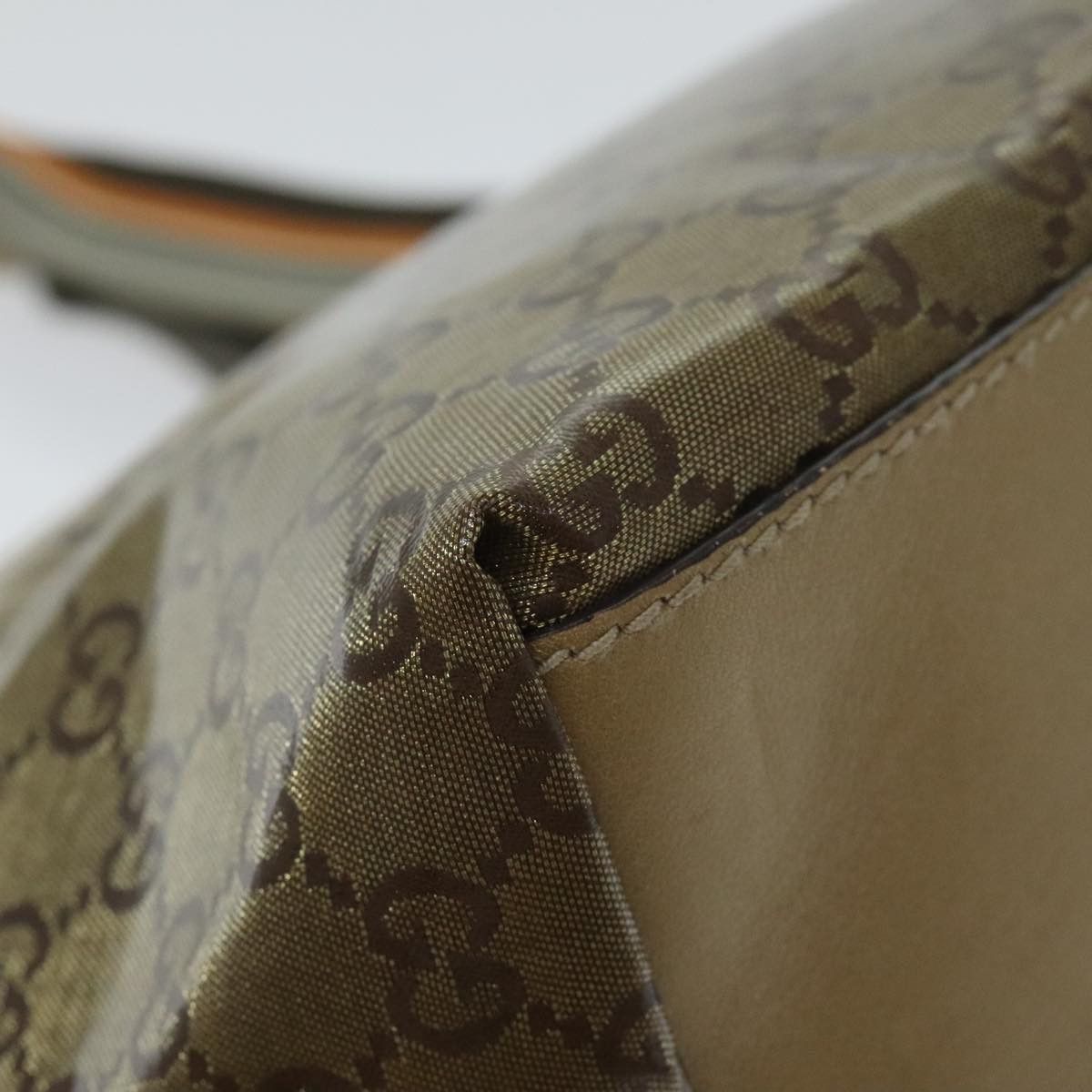 Gucci Sherry Beige Canvas Handbag (Pre-Owned) Size ONE SIZE - 10 Thumbnail