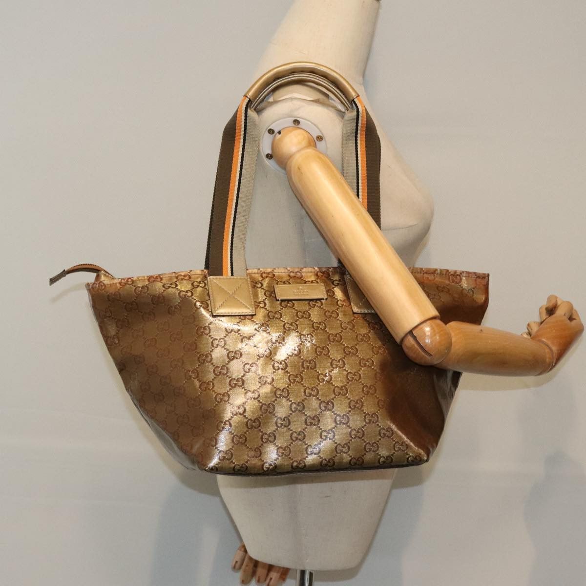 Gucci Sherry Beige Canvas Handbag (Pre-Owned) Size ONE SIZE - 15 Thumbnail