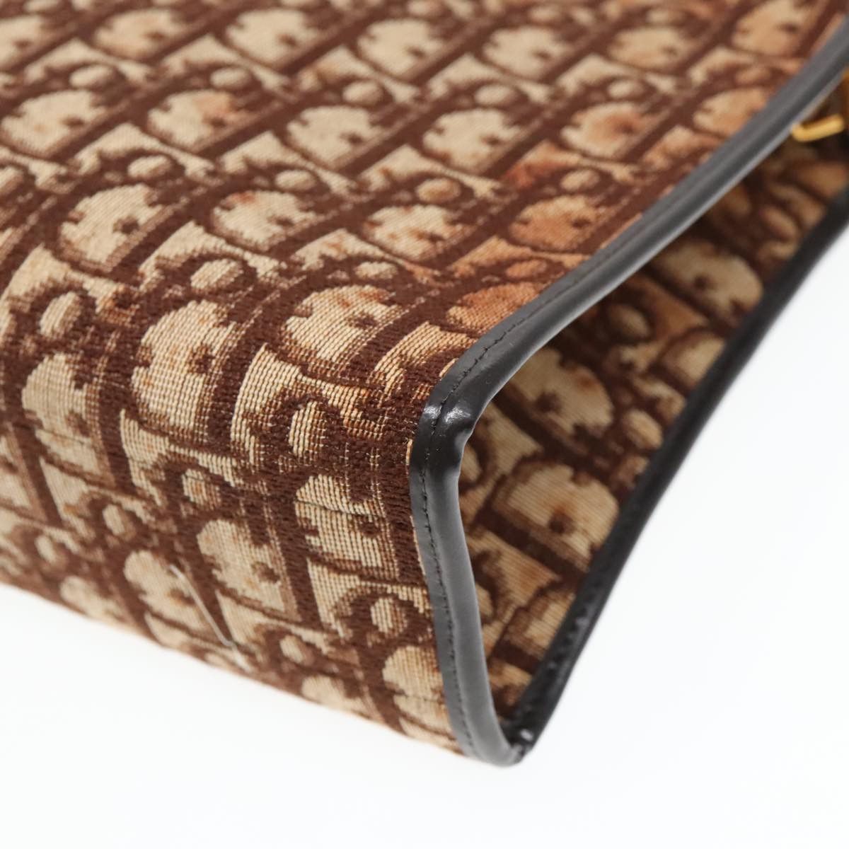 Dior Trotter Brown Canvas Shoulder Bag (Pre-Owned) Size ONE SIZE - 17 Thumbnail