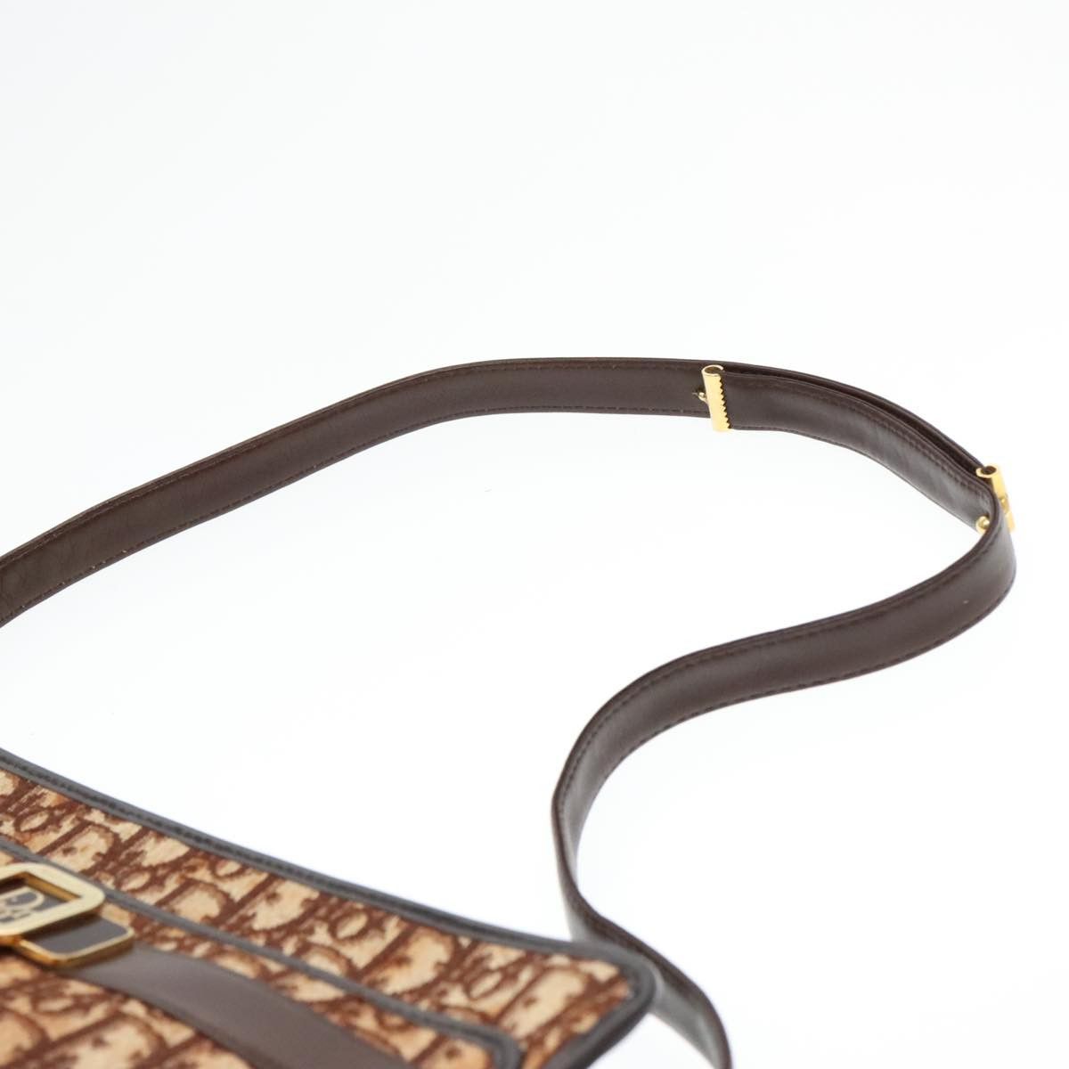 Dior Trotter Brown Canvas Shoulder Bag (Pre-Owned) Size ONE SIZE - 12 Thumbnail