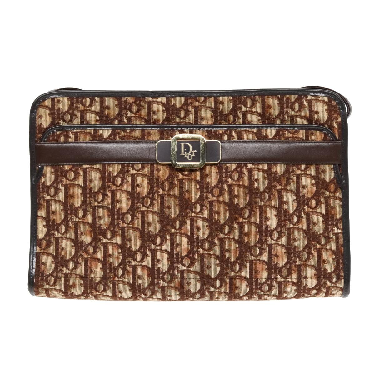 Dior Trotter Brown Canvas Shoulder Bag (Pre-Owned) Size ONE SIZE - 13 Thumbnail