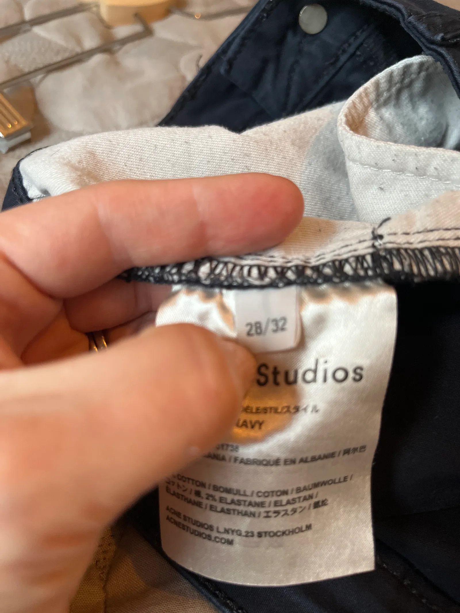 Acne Studios Acne Studios SKIN 5 BESO NAVY Jeans Size 28" / US 6 / IT 42 - 4 Thumbnail