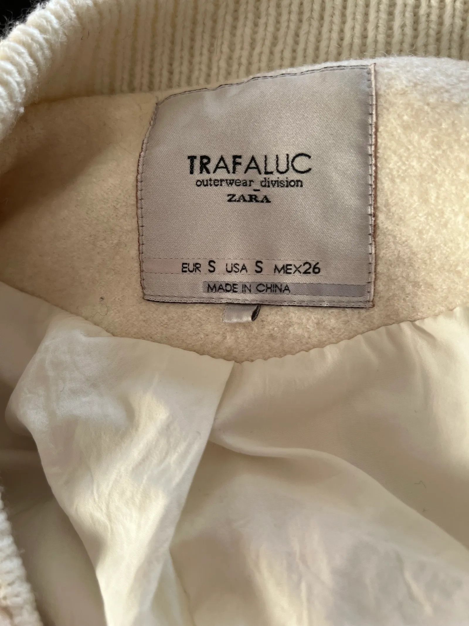 Zara Zara TRF Jacka med stickad mudd Jacket Size S / US 4 / IT 40 - 2 Thumbnail
