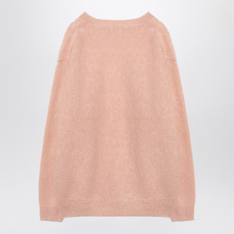Auralee Auralee Pink Mohair And Wool Jumper Size US XXL / EU 58 / 5 - 2 Thumbnail