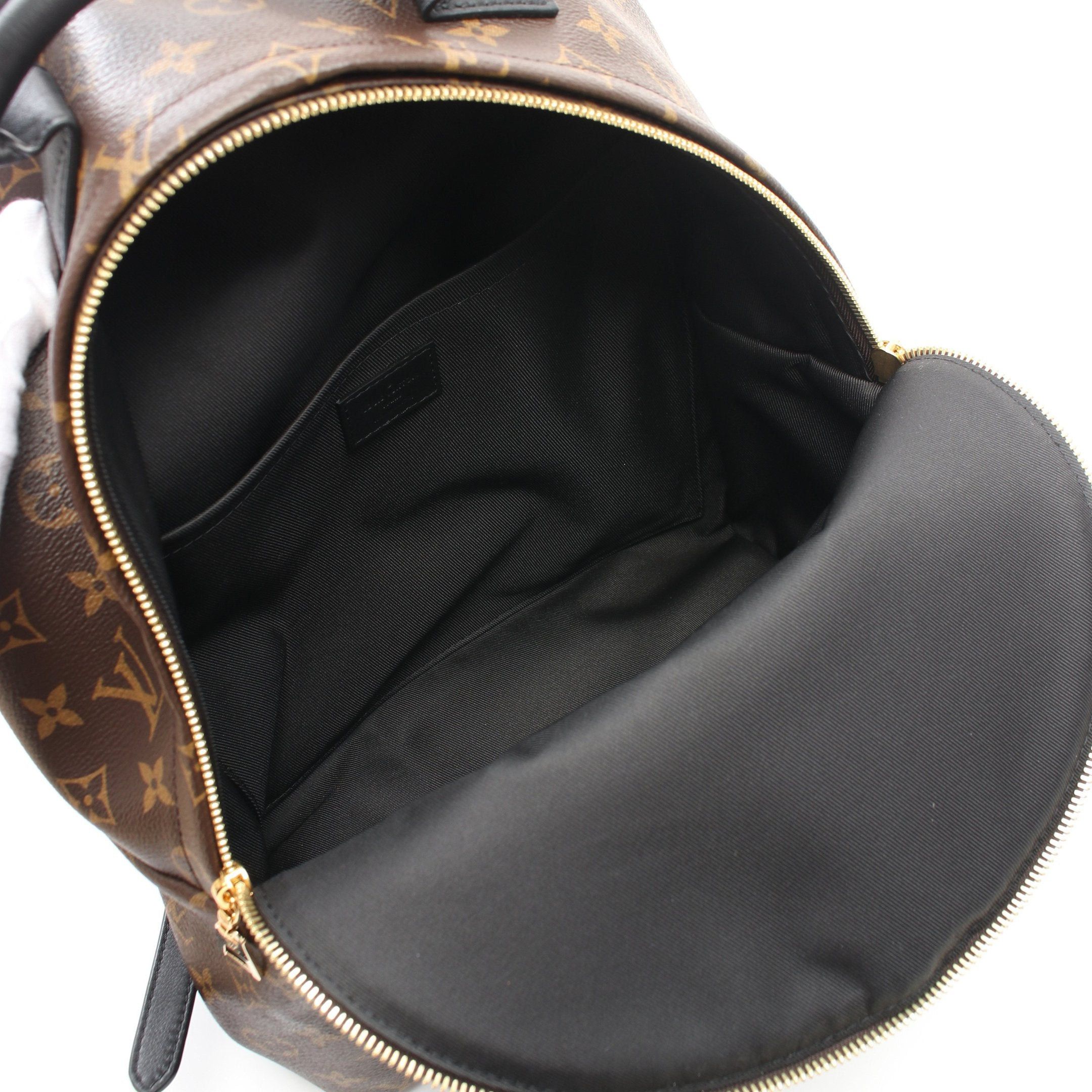 Louis Vuitton Louis Vuitton Palm Springs Backpack Mm Monogram Rucksack Leather Brown Black Size ONE SIZE - 3 Thumbnail