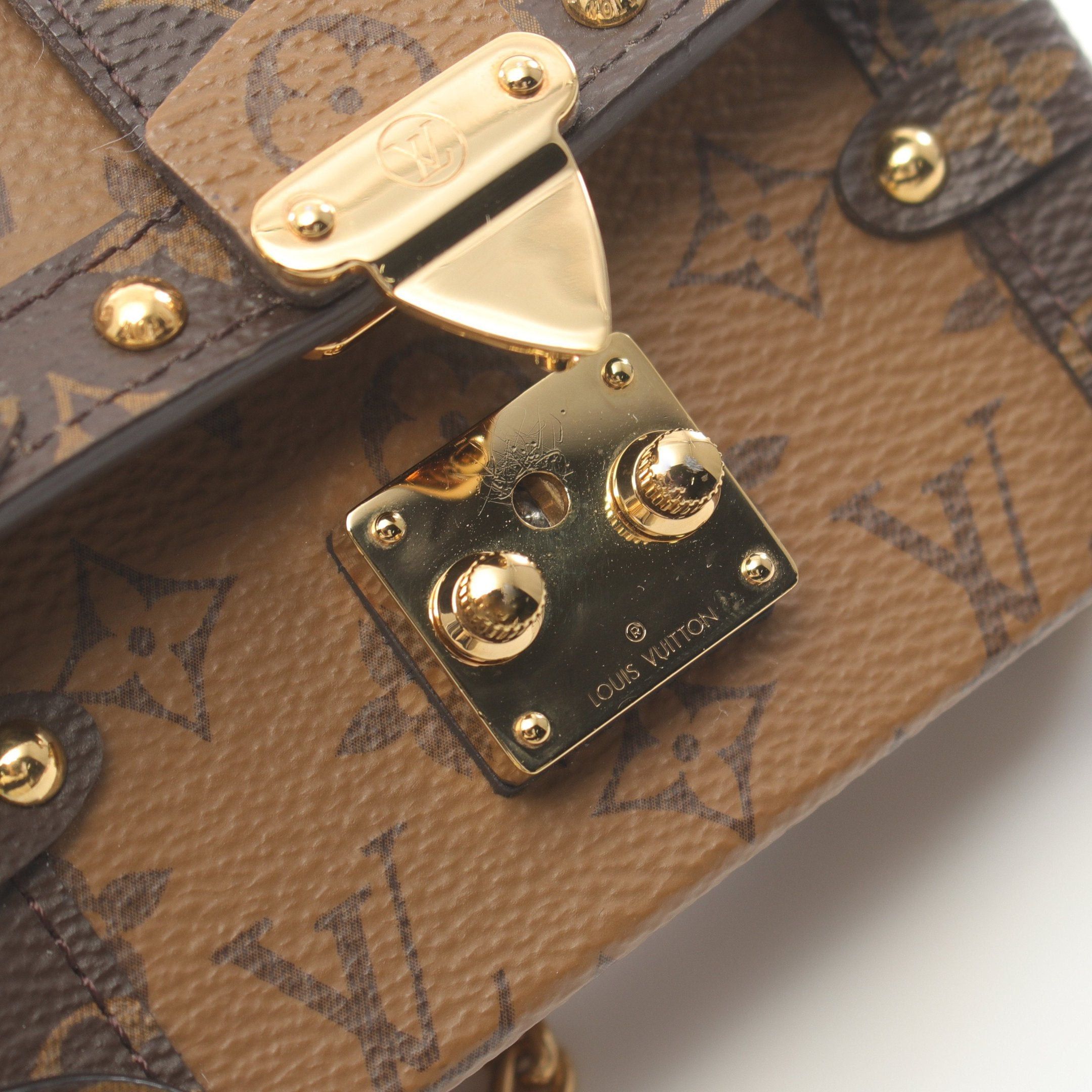 Louis Vuitton Louis Vuitton Essential Trunk Monogram Reverse Chain Shoulder Bag Brown Size ONE SIZE - 6 Thumbnail