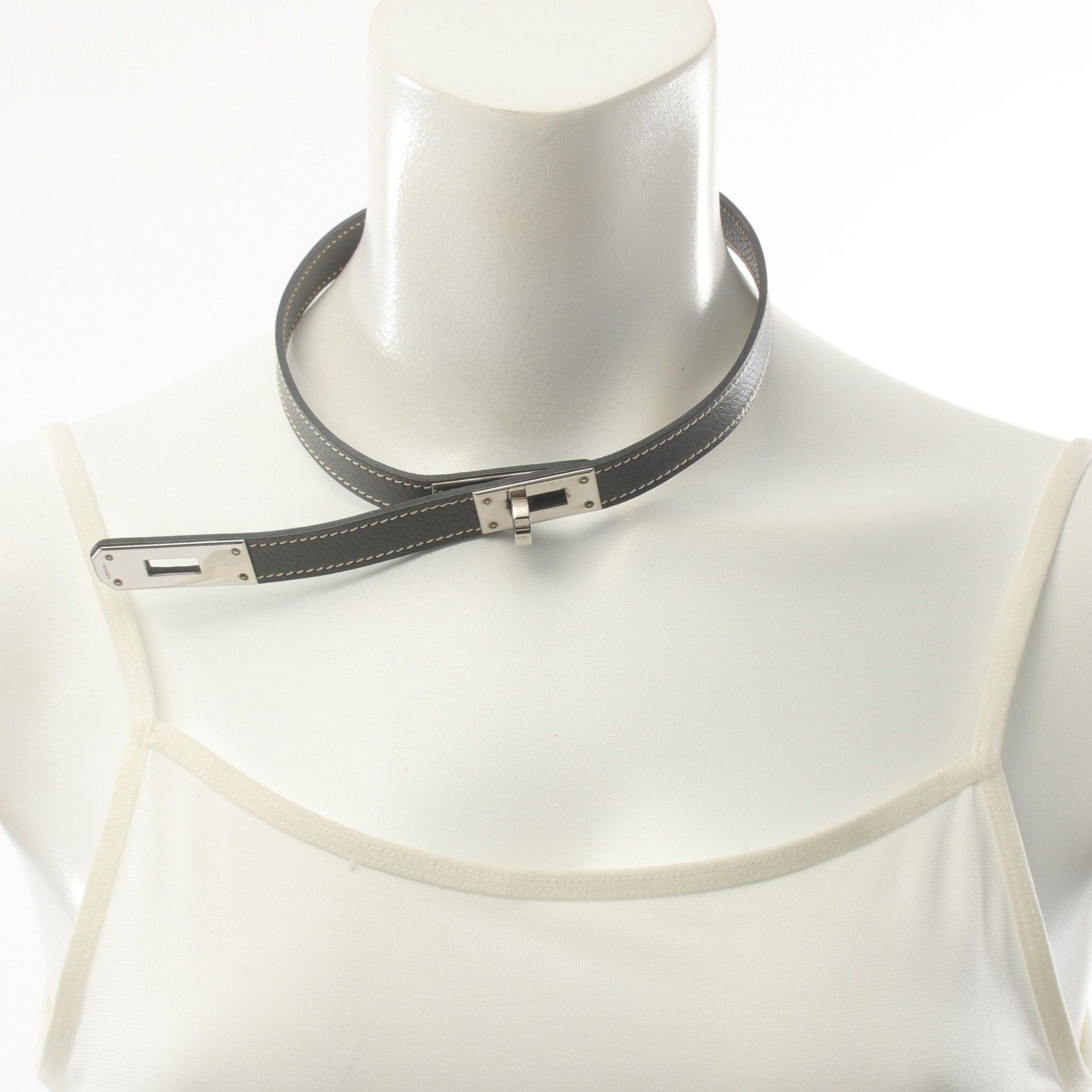 Hermes Hermes Kelly Choker Veau Epsom Dark Gray □F Stamp (Manufactured Around 2002) Size ONE SIZE - 5 Thumbnail