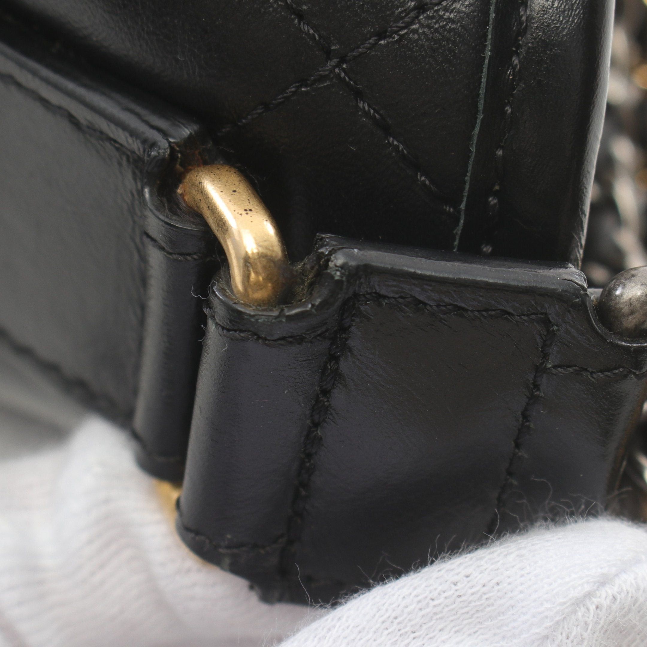 Chanel Chanel Gabriel De Chanel Large Hobo Chain Shoulder Bag Leather Black Combination Metal Fittings Size ONE SIZE - 7 Thumbnail