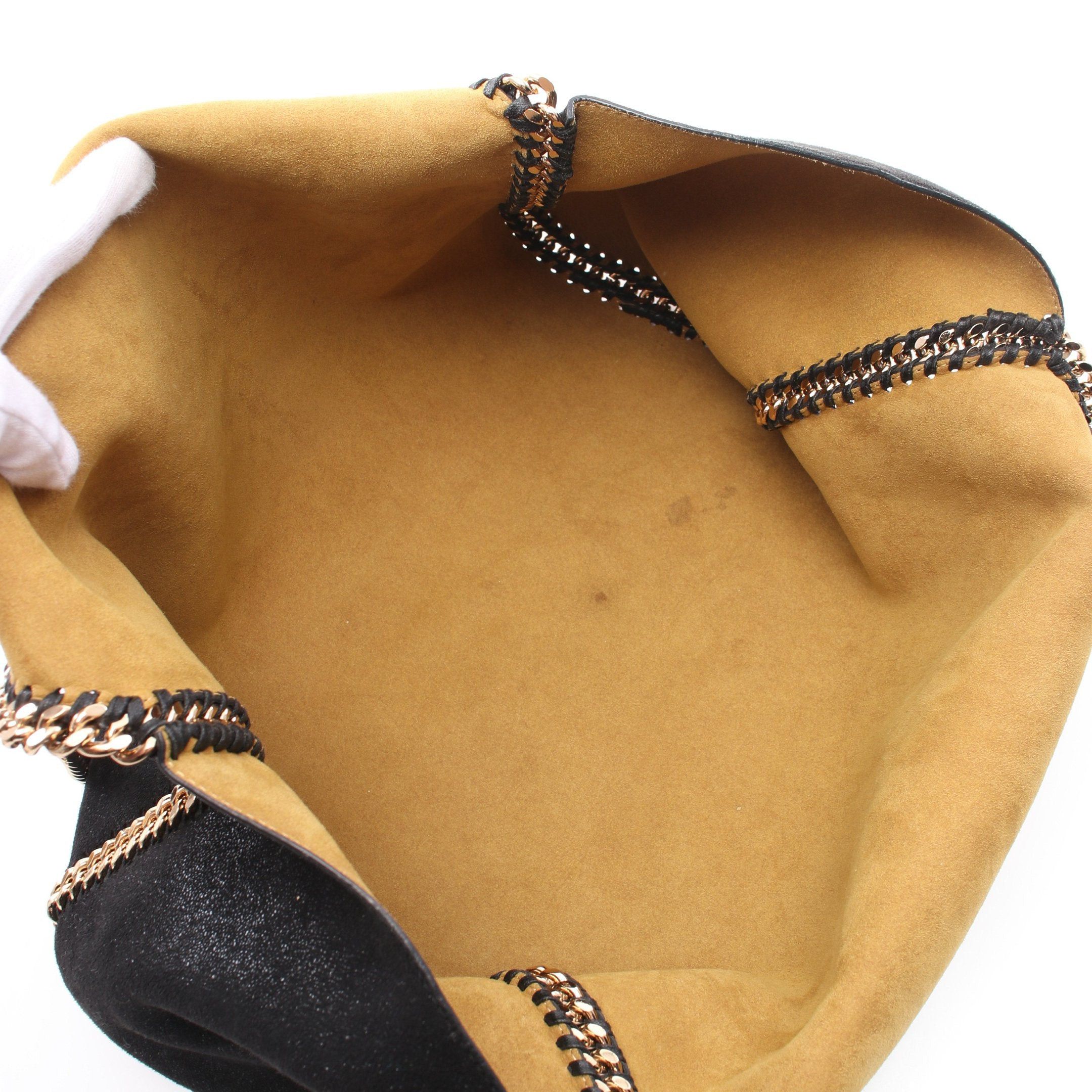 Stella McCartney Stella Mccartney Falabella Chain Handbag Tote Bag Fake Leather Black Yellow Brown Reversible Size ONE SIZE - 3 Thumbnail