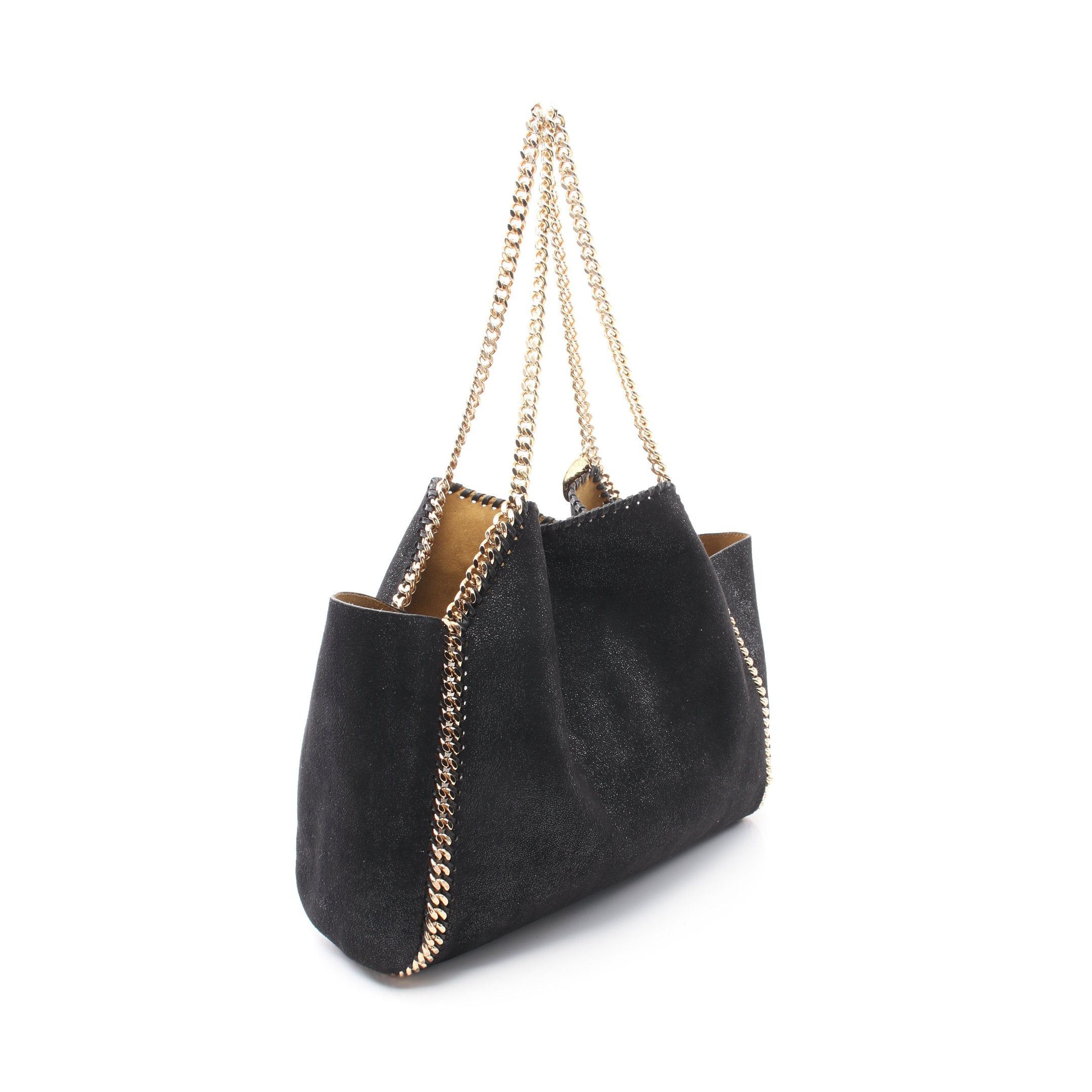 Stella McCartney Stella Mccartney Falabella Chain Handbag Tote Bag Fake Leather Black Yellow Brown Reversible Size ONE SIZE - 2 Thumbnail