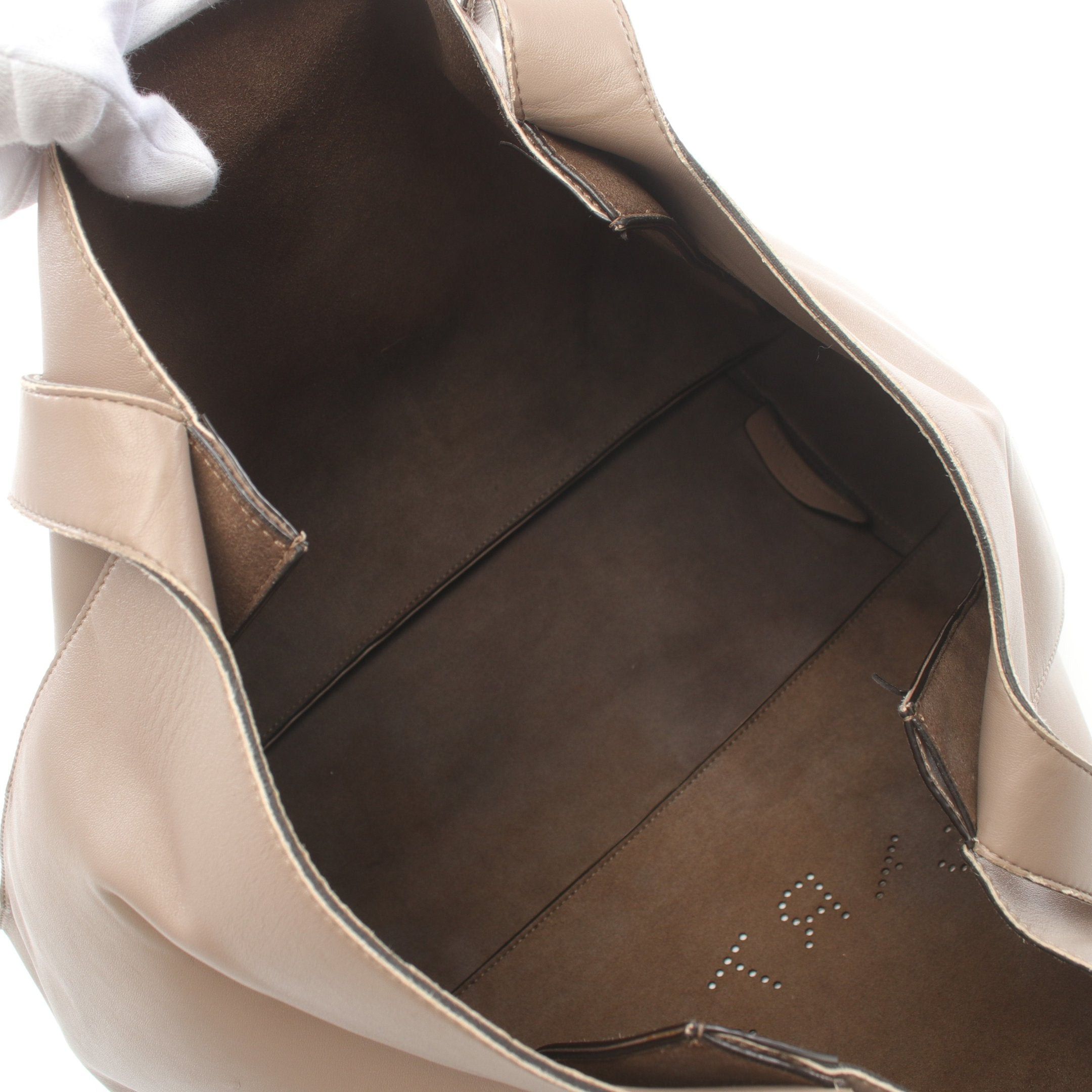 Stella McCartney Stella Mccartney Stella Logo Handbag Tote Bag Fake Leather Gray Beige Size ONE SIZE - 3 Thumbnail