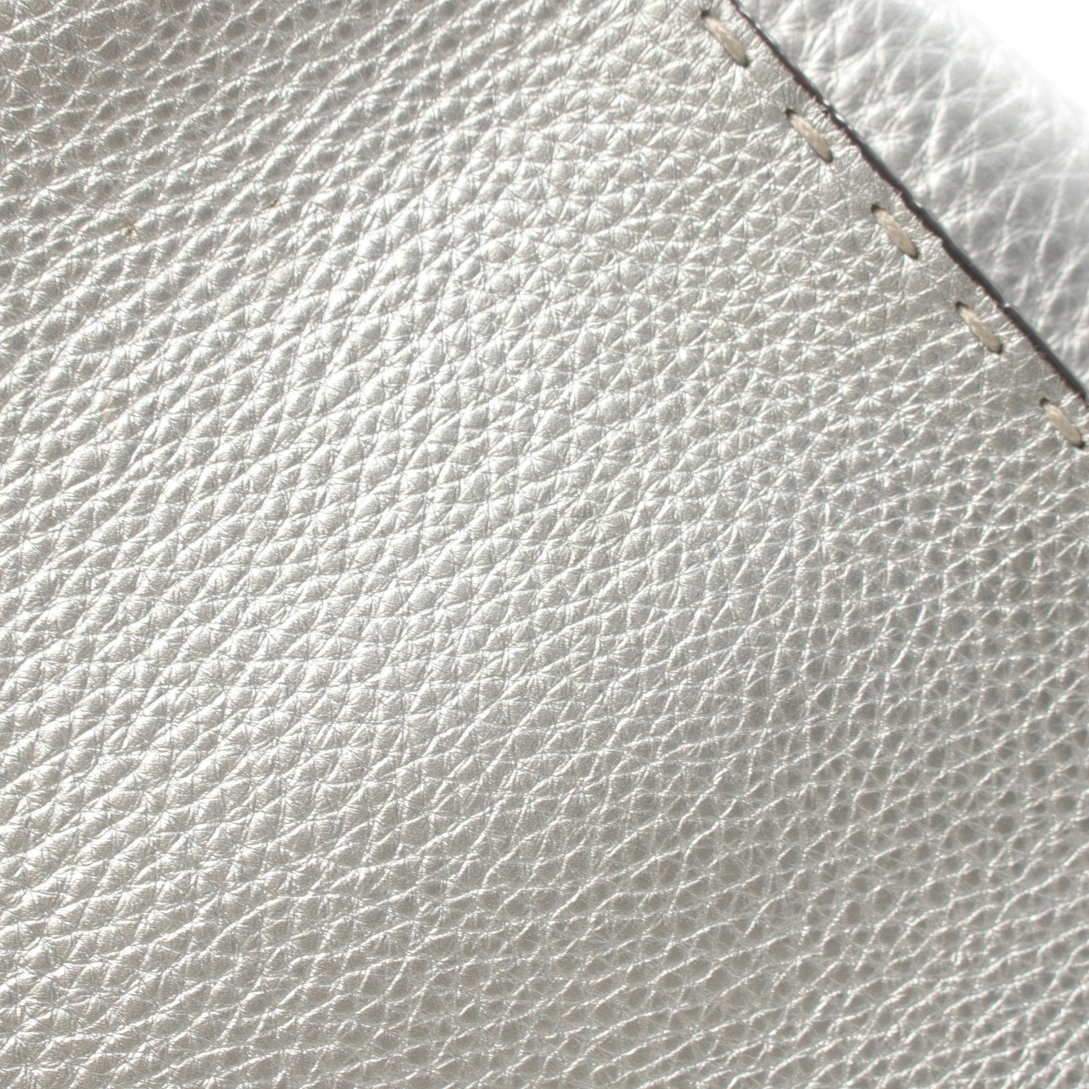 Fendi Fendi Peekaboo Regular Selleria Handbag Leather Silver Size ONE SIZE - 8 Thumbnail