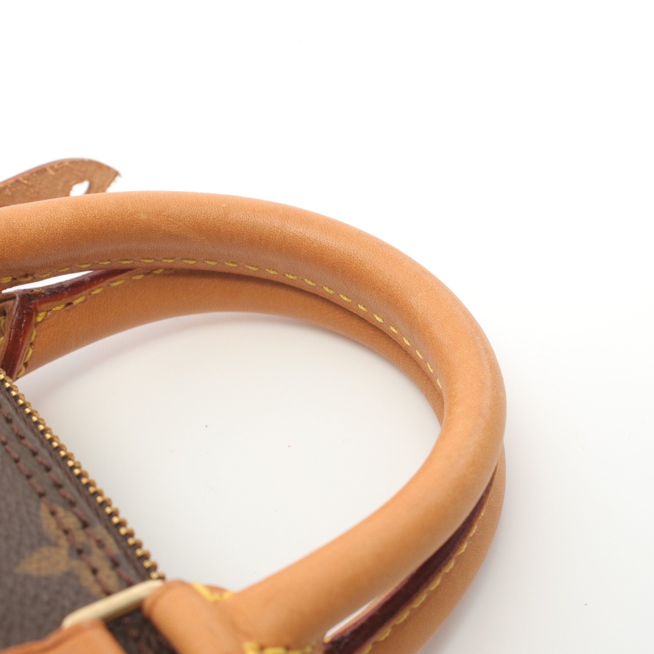 Louis Vuitton Louis Vuitton Mini Speedy Monogram Handbag Leather Brown Size ONE SIZE - 6 Thumbnail