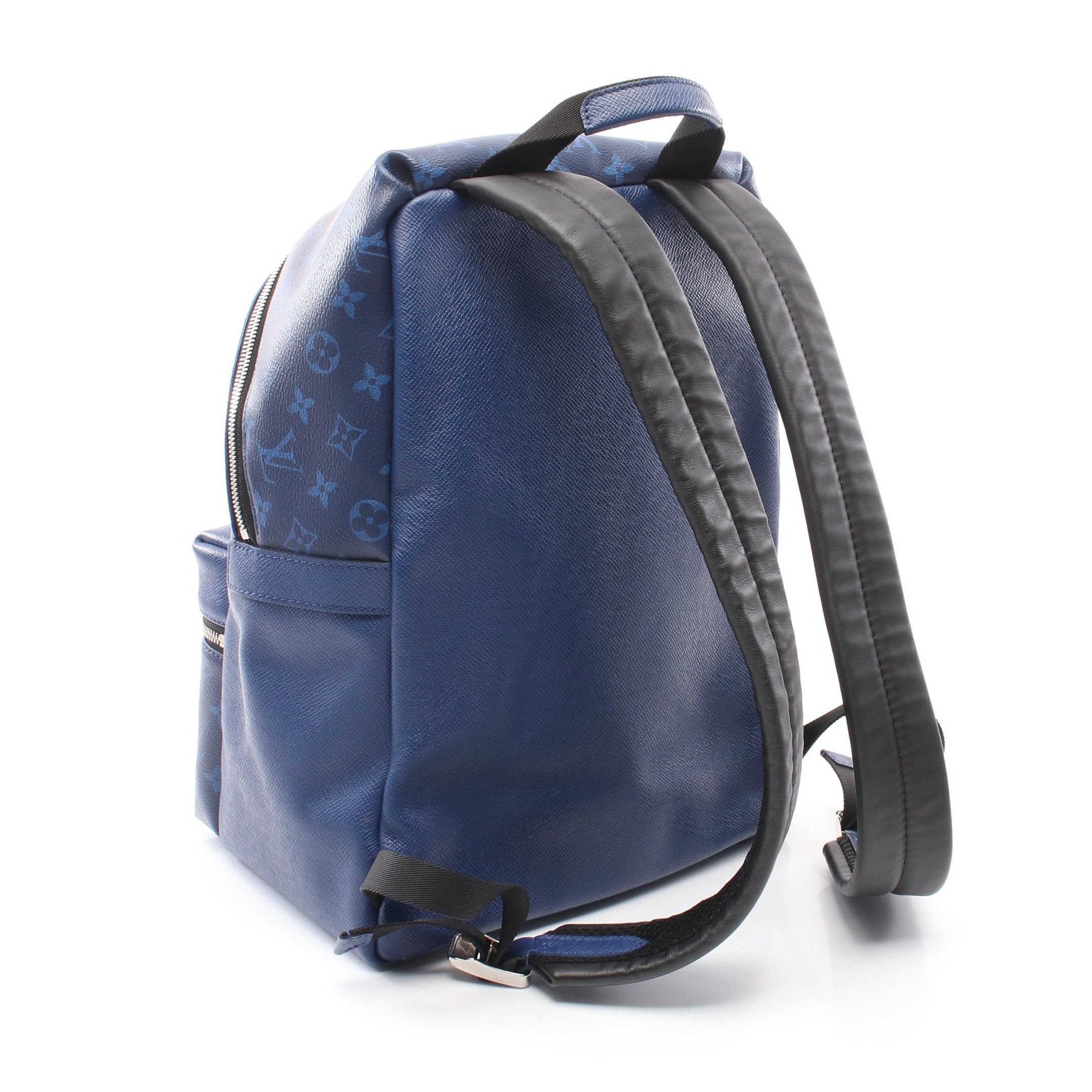 Louis Vuitton Louis Vuitton Taigarama Discovery Backpack Rucksack Leather Dark Blue Size ONE SIZE - 2 Thumbnail