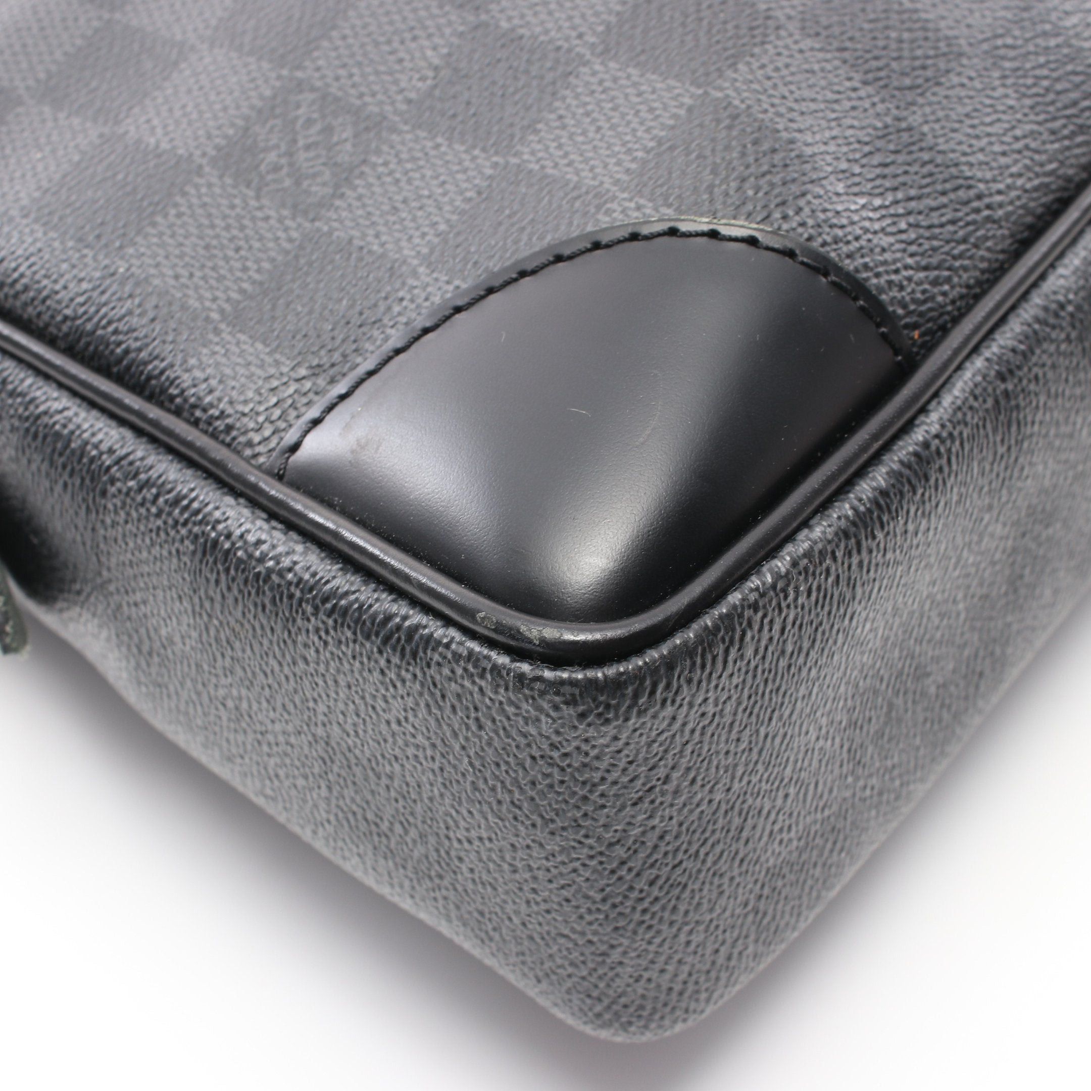 Louis Vuitton Louis Vuitton Porte Document Voyage Damier Graphite Business Bag Briefcase Leather Black Size ONE SIZE - 6 Thumbnail