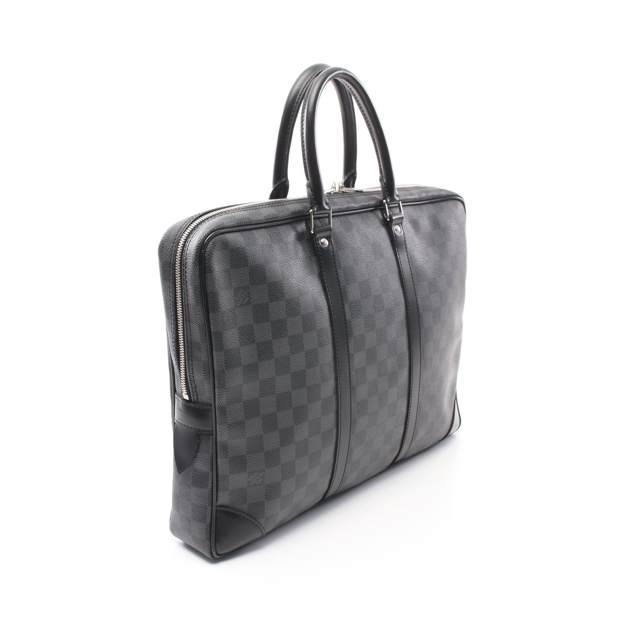Louis Vuitton Louis Vuitton Porte Document Voyage Damier Graphite Business Bag Briefcase Leather Black Size ONE SIZE - 2 Thumbnail