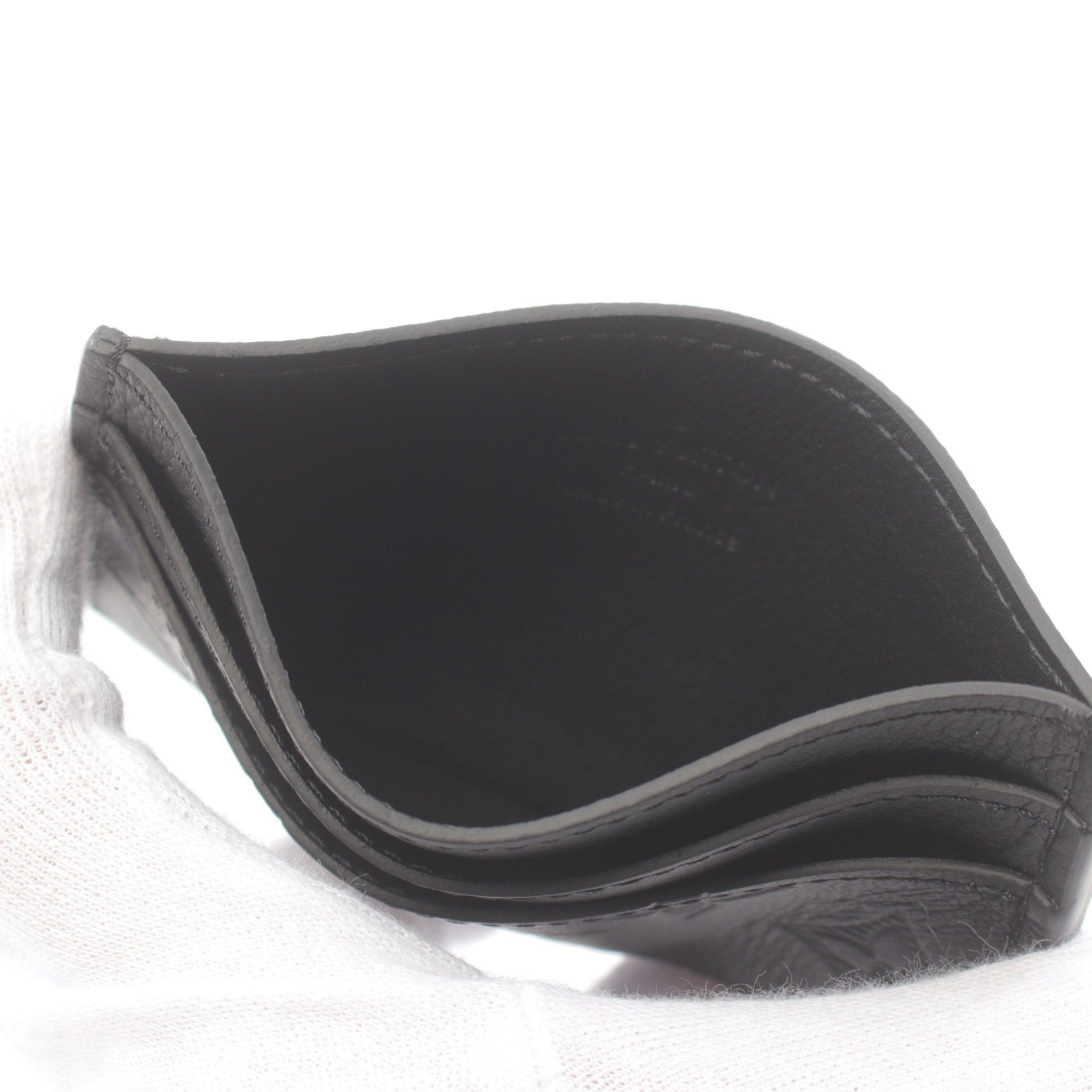 Louis Vuitton Louis Vuitton Porto Cult Double Monogram Shadow Noir Card Case Name Holder Leather Black Size ONE SIZE - 3 Thumbnail